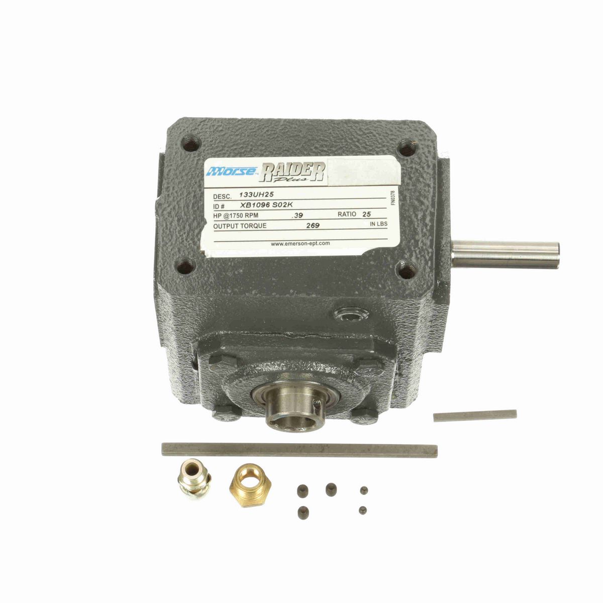 Morse Raider Plus Worm Gear Reducer Cast Iron Single-Reduction Worm Reducer - 133UH25 010