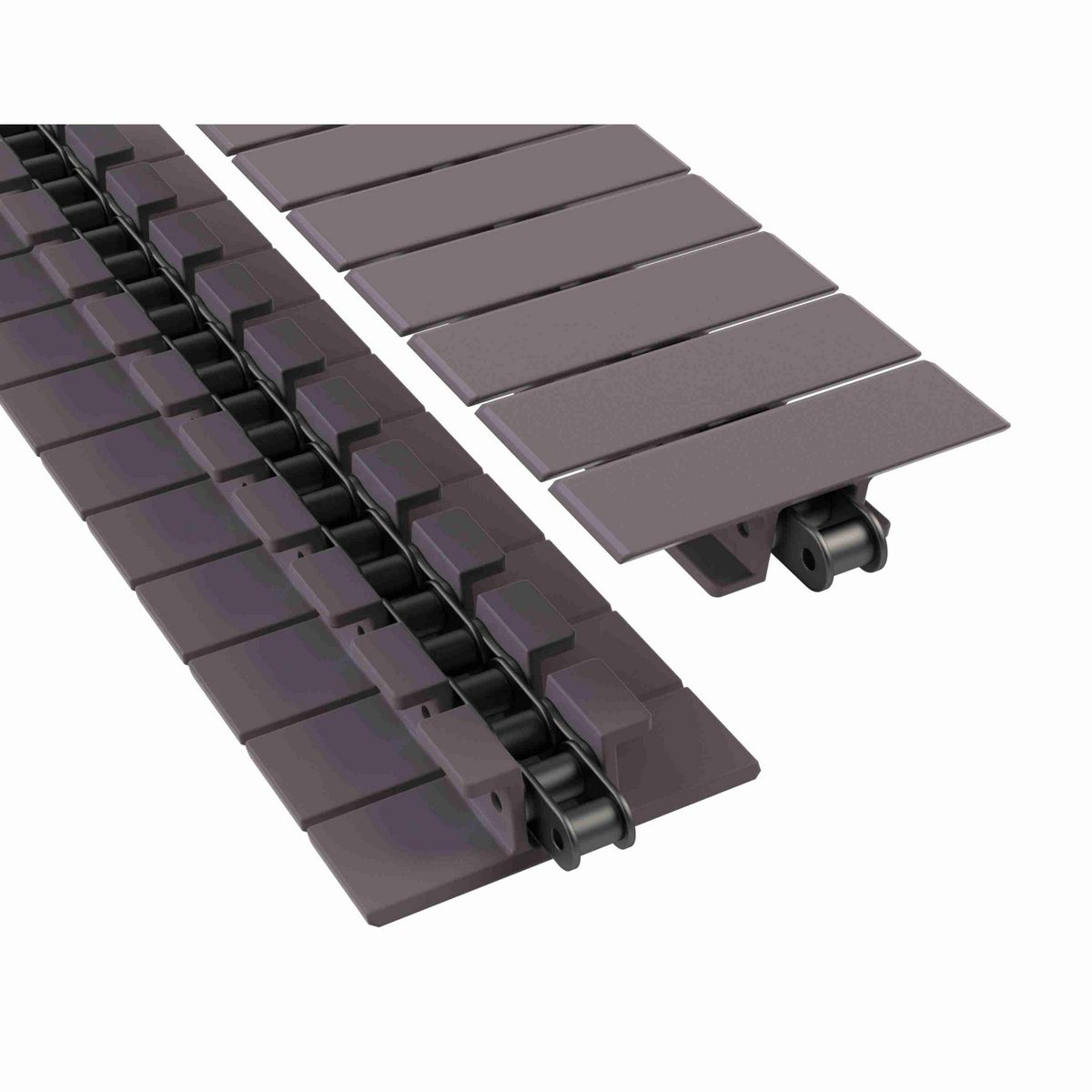 Rexnord 863TAB Straight Running Solid Top, Material: Brown High Performance, Width: 4.5in, Pitch: 0.75in - 81437302