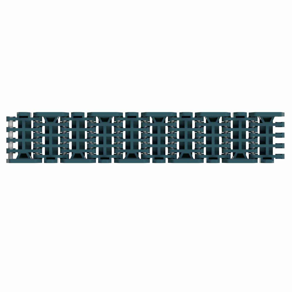 Rexnord 1000RRR Straight Running Raised Rib Rail Track, Material: Green Low Friction Acetal, Width: 48mm, Pitch: 1in - 871.00.01