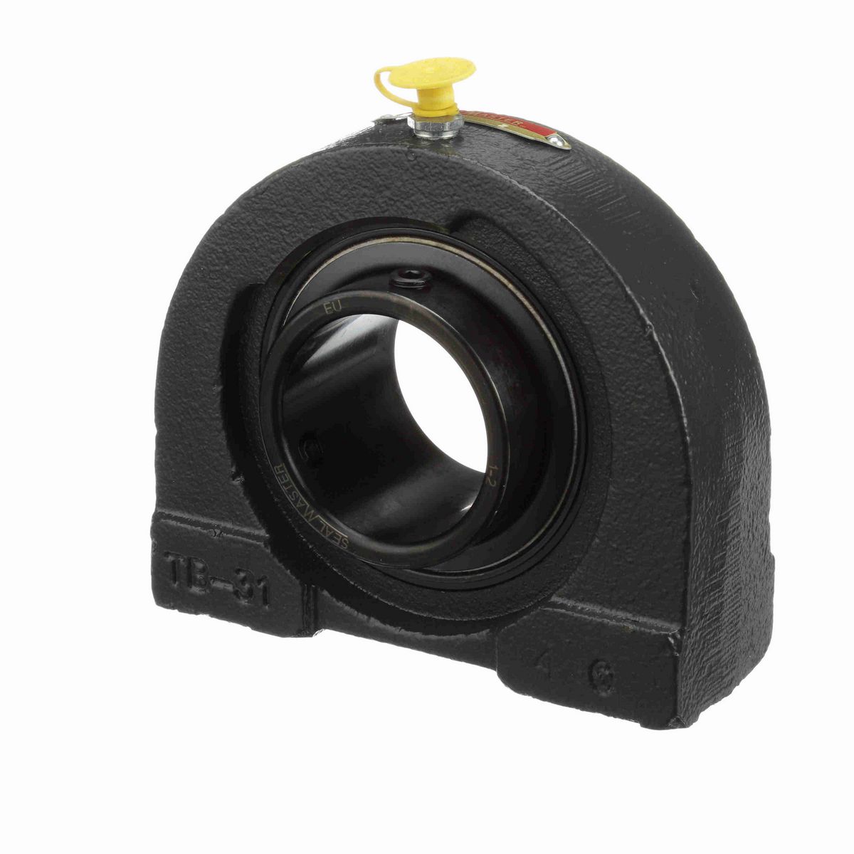 Sealmaster Mounted Cast Iron Tapped Base Pillow Block Ball Bearing - 52100 Bearing Steel, Black Oxided - Setscrew Lock - TB-32R