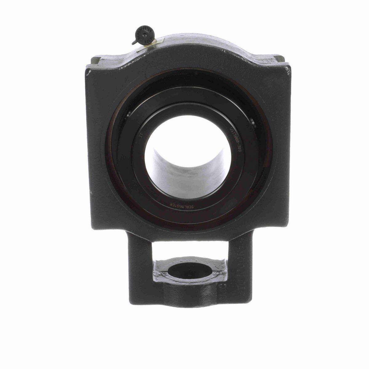 Sealmaster Mounted Cast Iron Wide Slot Take Up Spherical Roller - 52100 Bearing Steel, Black Oxided - Collar Mount Lock - USTU5000-303