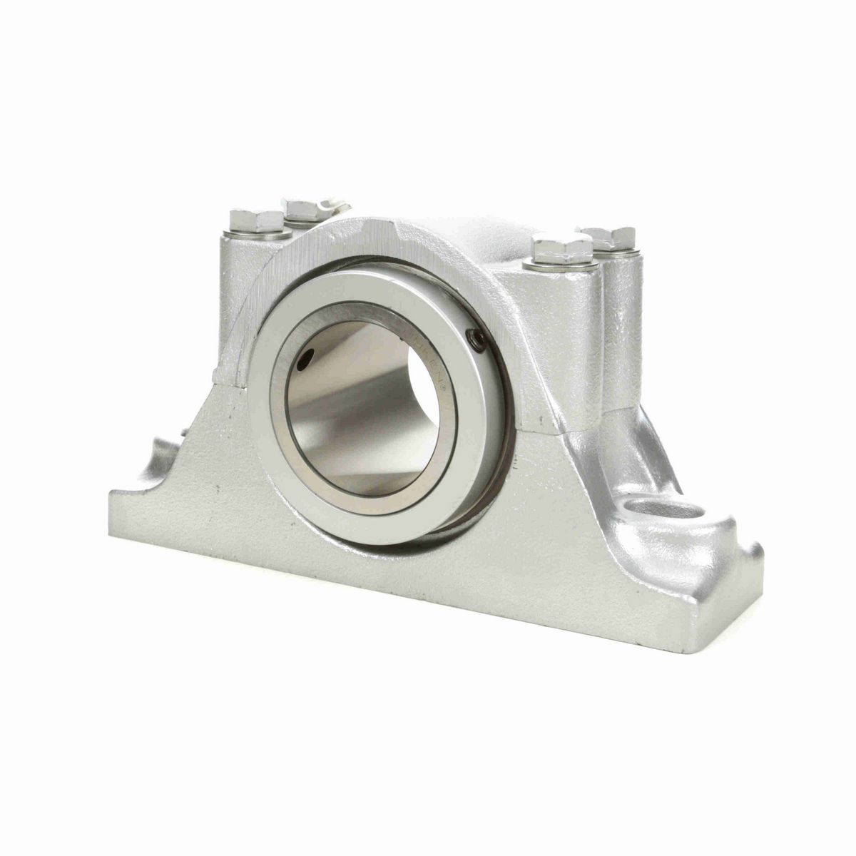 Sealmaster Mounted Flouropolymer Coated Cast Iron Two Bolt Pillow Block Tapered Roller - 52100 Bearing Steel - Double Collar Mount Lock - Corrosion Resistant - RPB 303-C2 CR