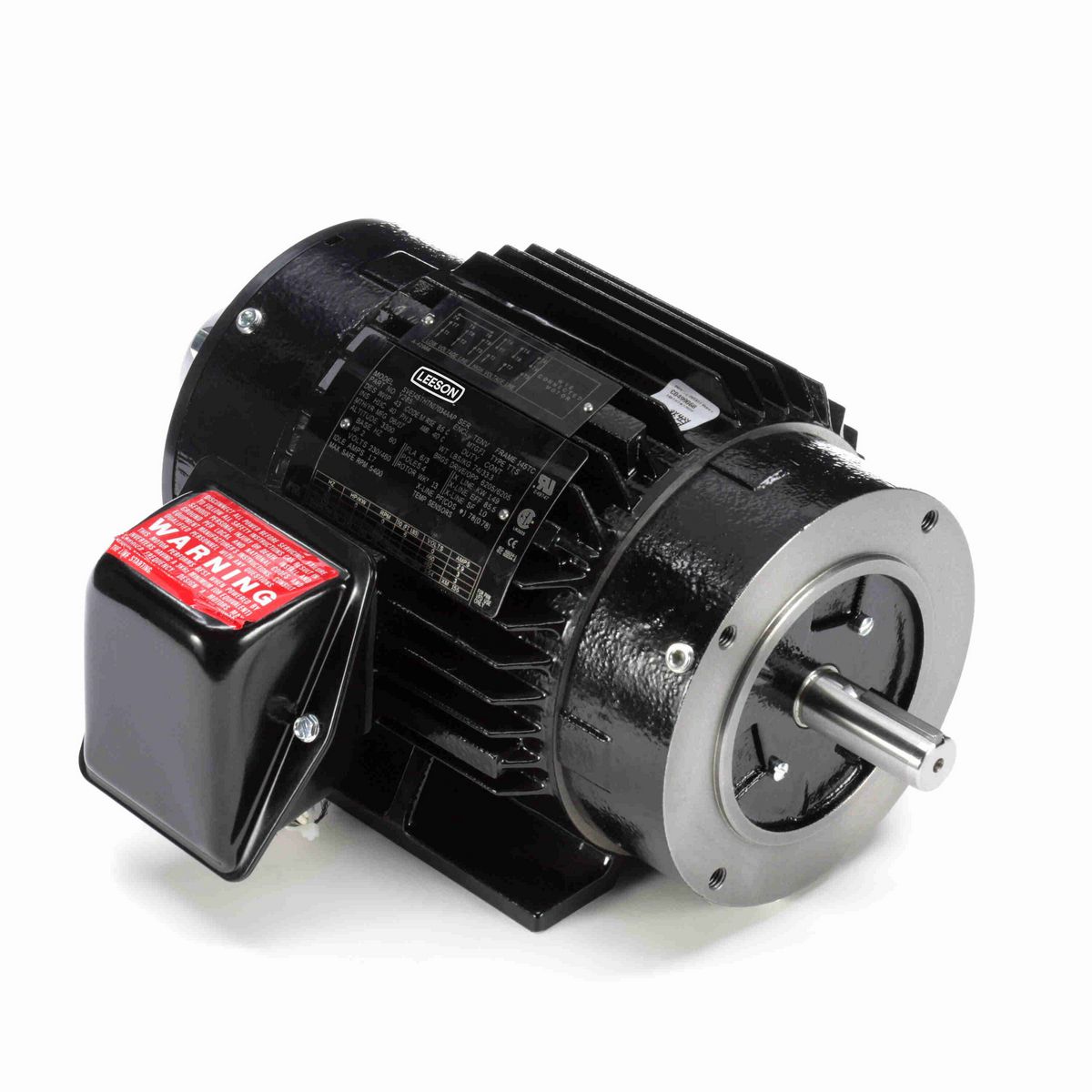 LEESON Encoder Motor, 2 HP, 3 Ph, 60 Hz, 230/460 V, 1800 RPM, 145TC Frame, TENV - Y285