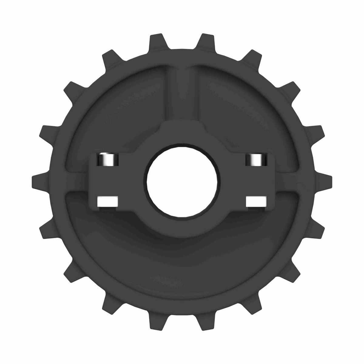 Rexnord 7700 Series Split Molded Nylon Sprocket with 18 Teeth and 1-7/16in Round Idler Bore - 614-60-9
