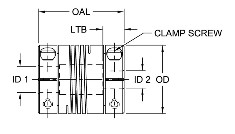 ASB Series - Aluminum Single Beam Clamp Style Couplings - Inch (Imperial) Bores Timken 68514477048