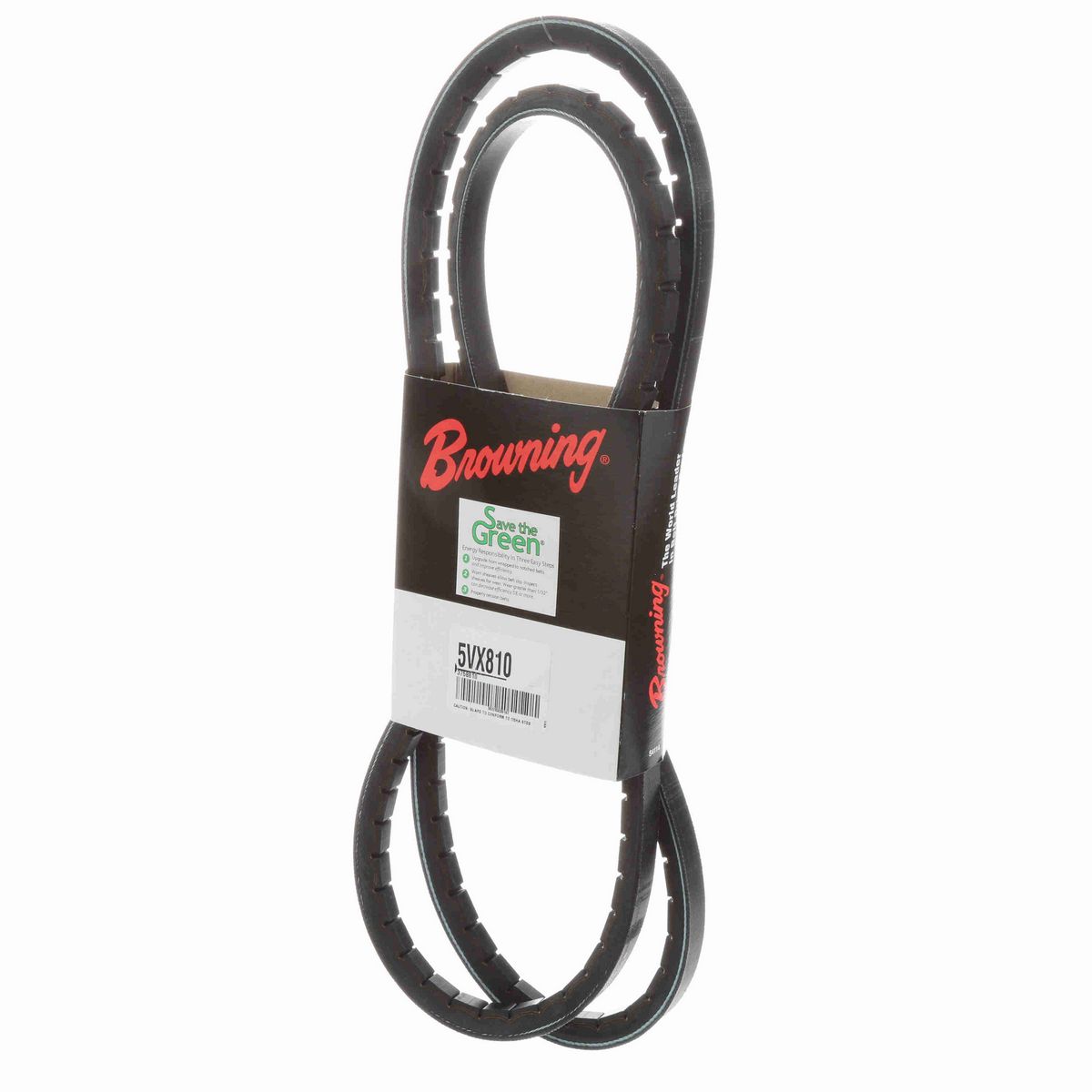 Browning EPDM Notched Belt 98% Efficient - 5VX810