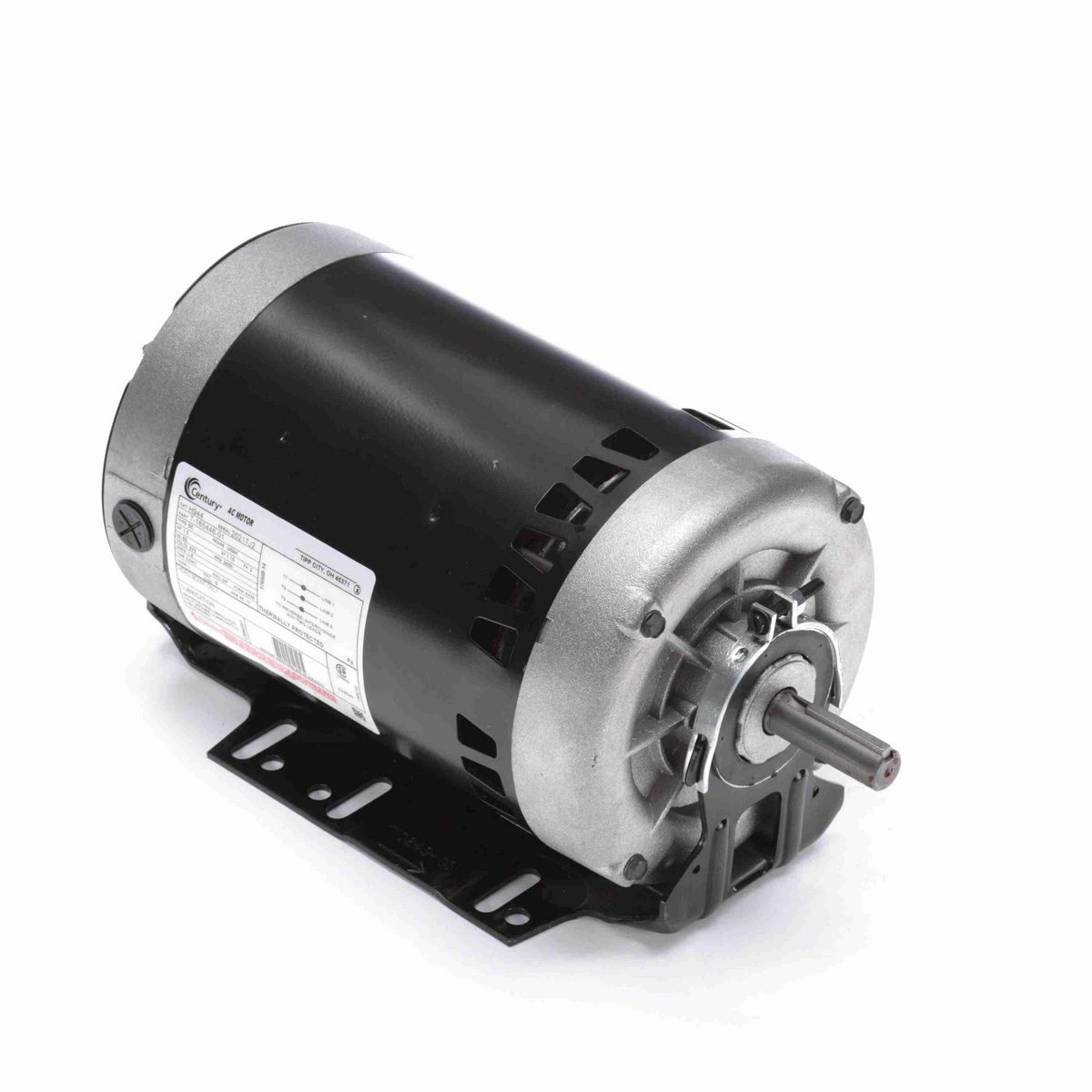 Century General Purpose Motor, 2.0 HP, 3 Ph, 60 Hz, 200-230/460 V, 3600 RPM, K56 Frame, DP - H538