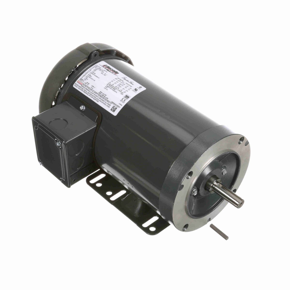 LEESON General Purpose Motor, 1.50 & 1.50 HP, 3 Ph, 60 & 50 Hz, 230/460 & 190-208/380-415 V, 1800 & 1500 RPM, 56HC Frame, TEFC - LM34170