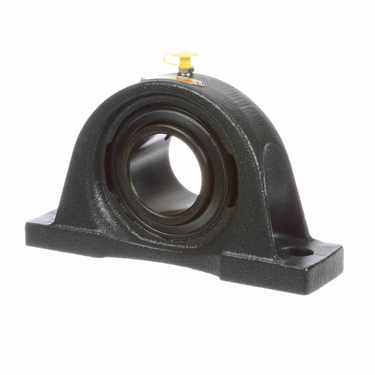 Sealmaster Mounted Cast Iron Two Bolt Pillow Block Ball Bearing - 52100 Bearing Steel, Black Oxided - Setscrew Lock - NP-211