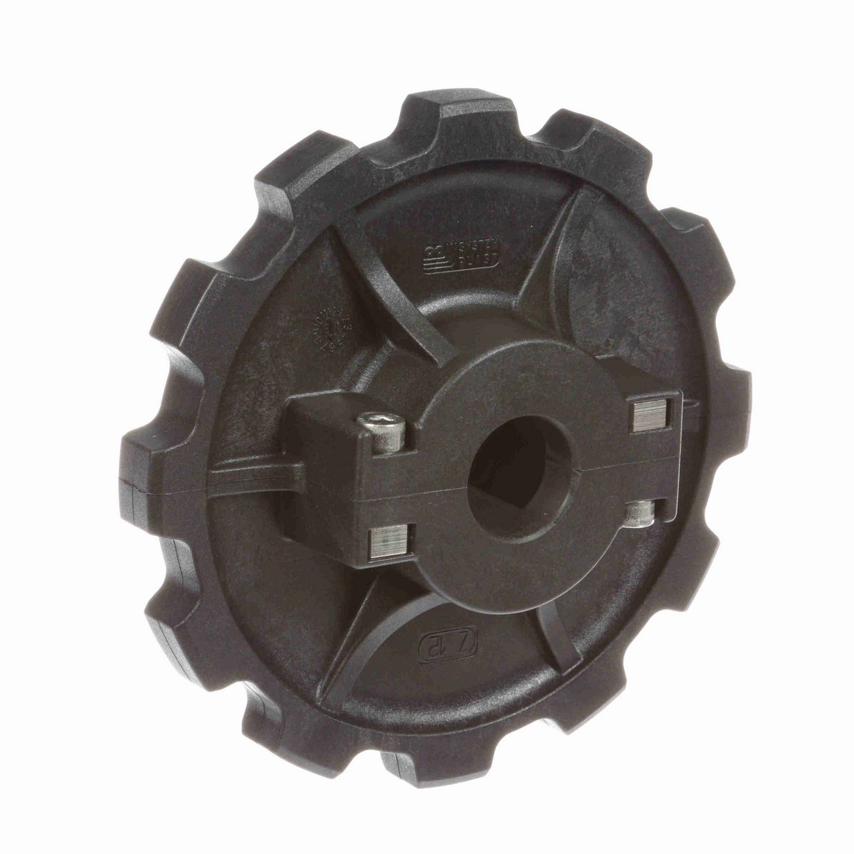 System Plast 880 Series Split Molded Sprocket with 12 Teeth and a 1in Round Idler Bore - 880-12R1-RS