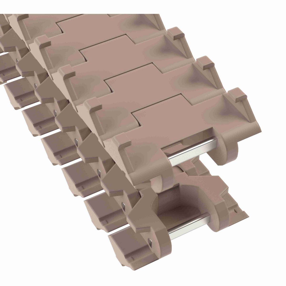 Rexnord 882TAB SideGrip™ Side-flexing, Material: Tan Low Friction, Width: 3.75in, Pitch: 1.5in - LF882-S/G