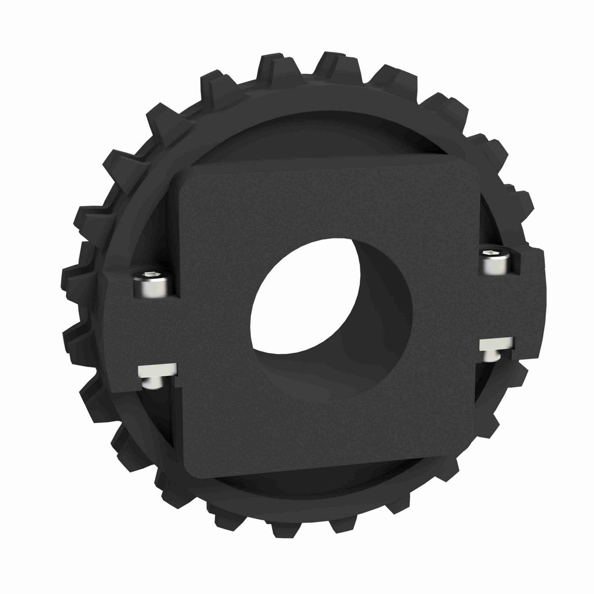 Rexnord 1500 Series Split Molded Nylon Sprocket with 24 Teeth and 1-1/2in Round Idler Bore - 614-143-19