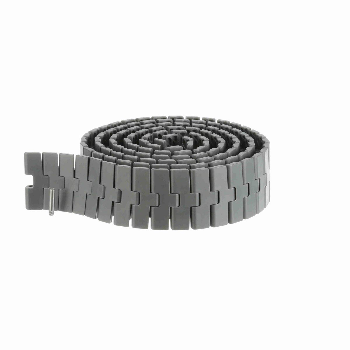 System Plast 2250FT-M Side-flexing Solid Top, Material: Gray Low Friction, Width: 3.3in, Pitch: 1in - LFG2250FT-M-K330