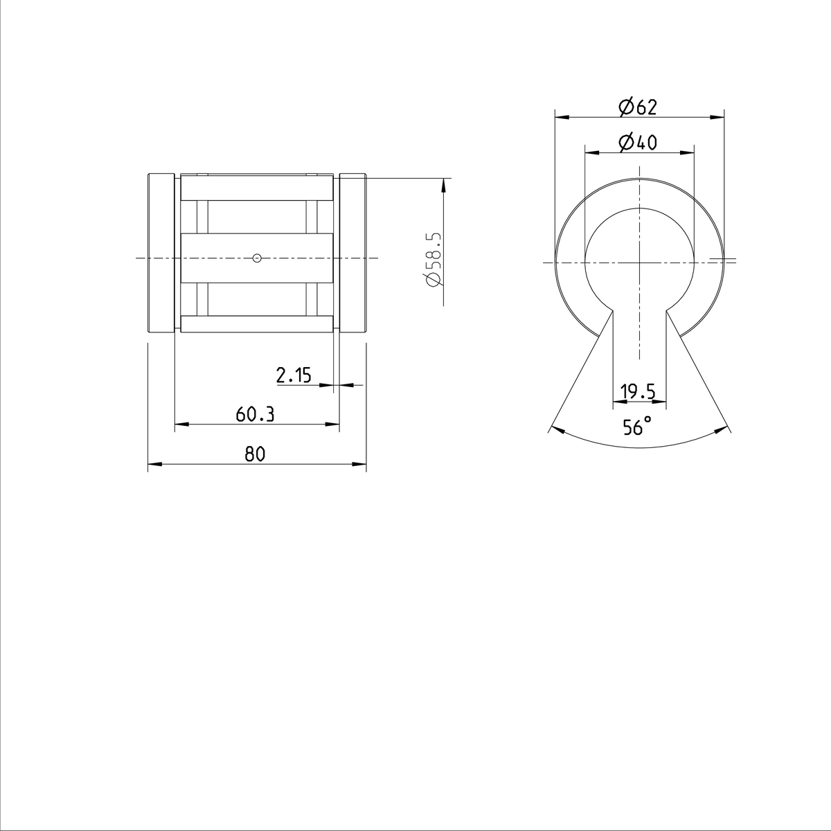 Суперлинейная втулка Bosch Rexroth KBB-O-40-VD [R067324045]