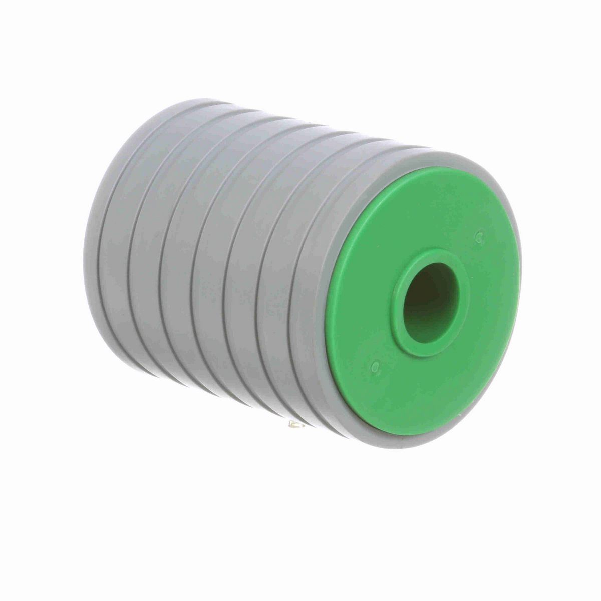 System Plast Return Roller with Rubber; OD: 67-mm, Shaft Dia: 18-mm, Length: 82.5-mm, Color: Green - RR-67B18ML83-PEG