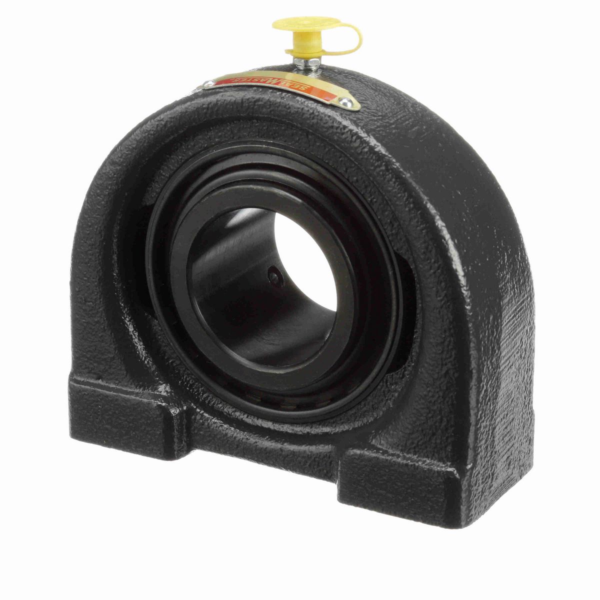 Sealmaster Mounted Cast Iron Tapped Base Pillow Block Ball Bearing - 52100 Bearing Steel, Black Oxided - Setscrew Lock - TB-31C