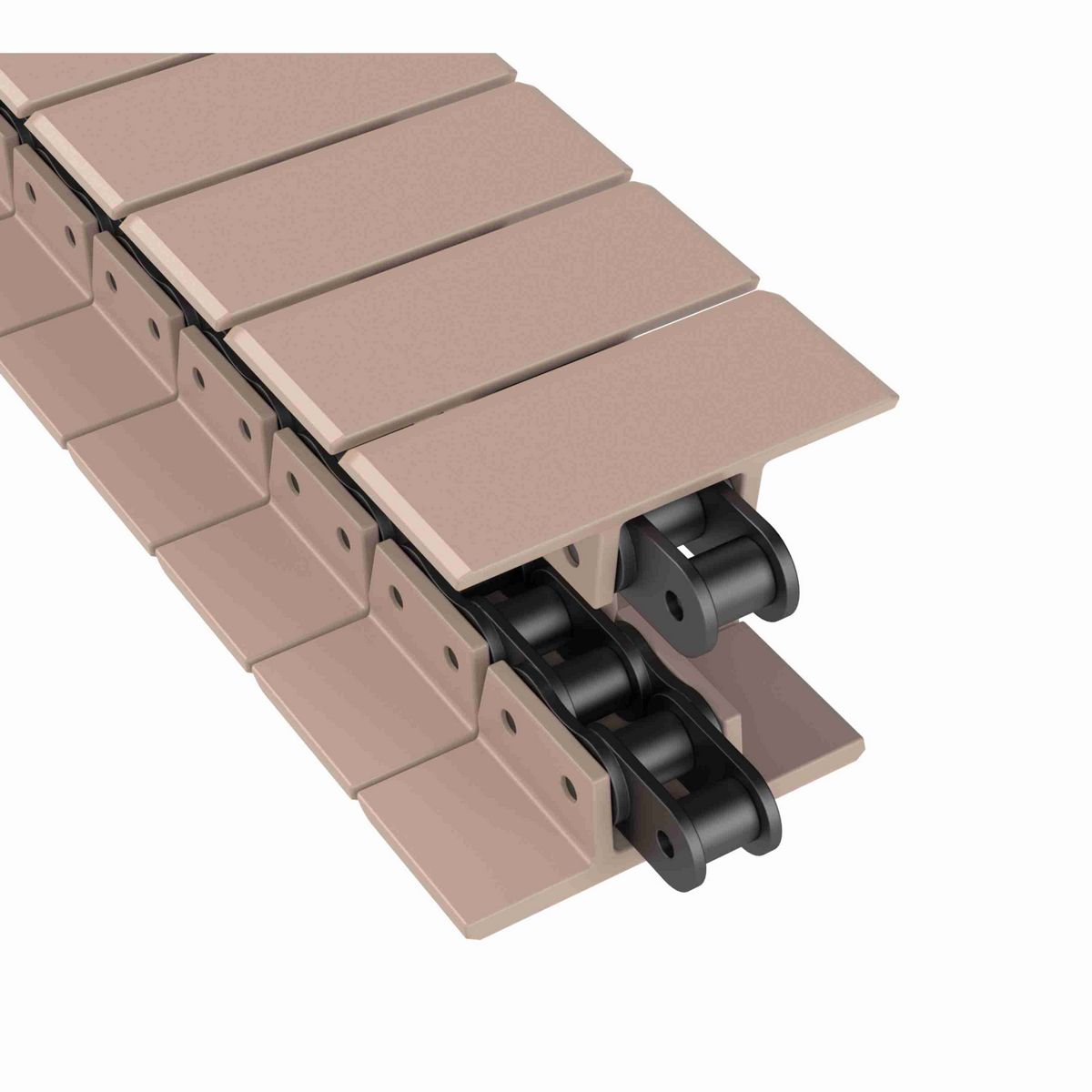 Rexnord 963 Straight Running Solid Top, Material: Tan Low Friction, Width: 3.25in, Pitch: 1.5in - LF963K3-1/4