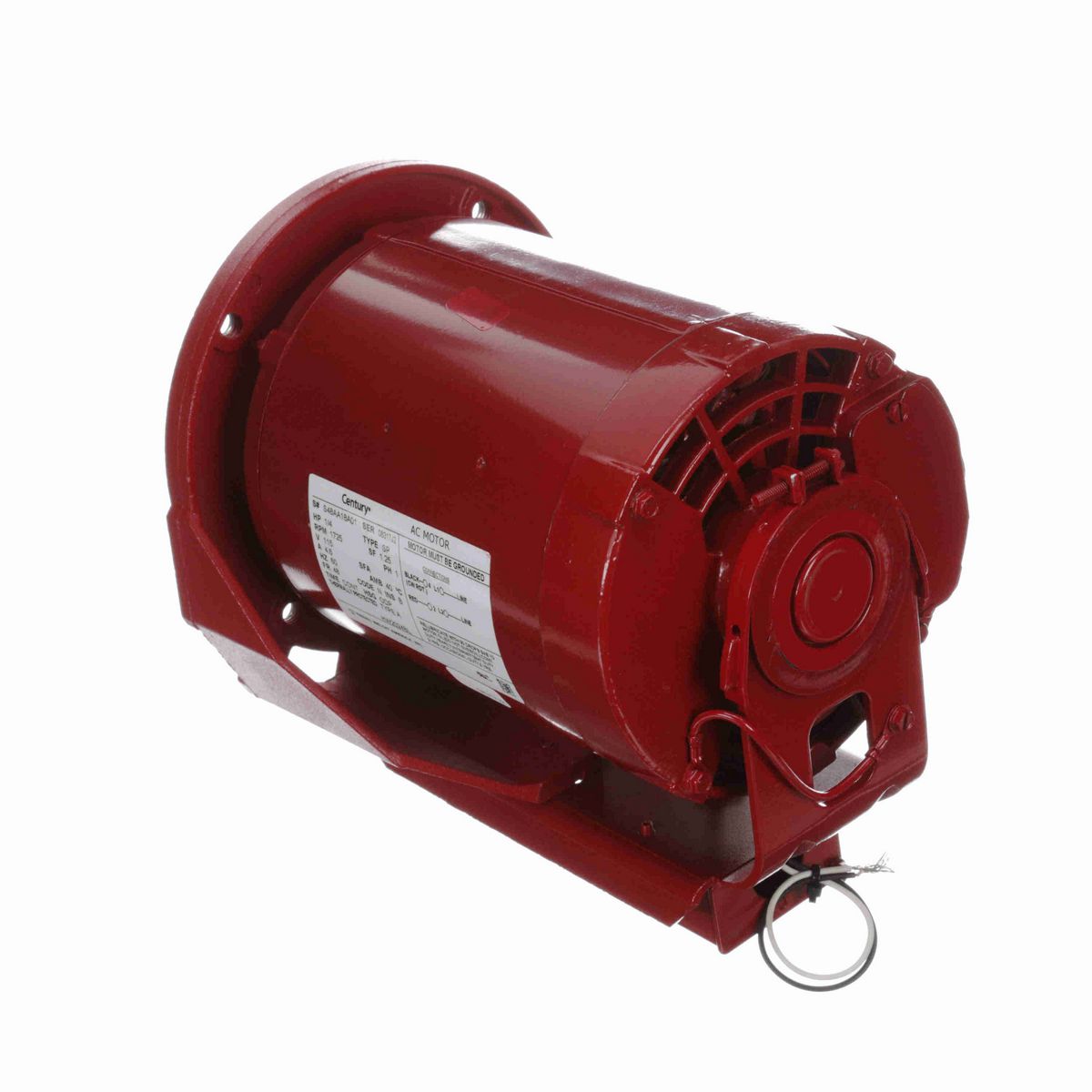 Century Circulator Pump Motor, 1/4 HP, 1 Ph, 60 Hz, 115 V, 1800 RPM, 48 Frame, ODP - HW2024BL