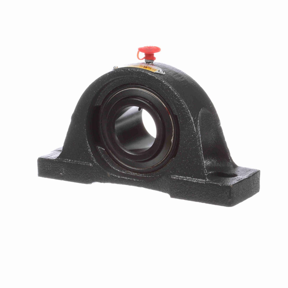 Sealmaster Mounted Cast Iron Two Bolt Pillow Block Ball Bearing - 52100 Bearing Steel, Black Oxided - Setscrew Lock - High Temperature - NP-24 HT