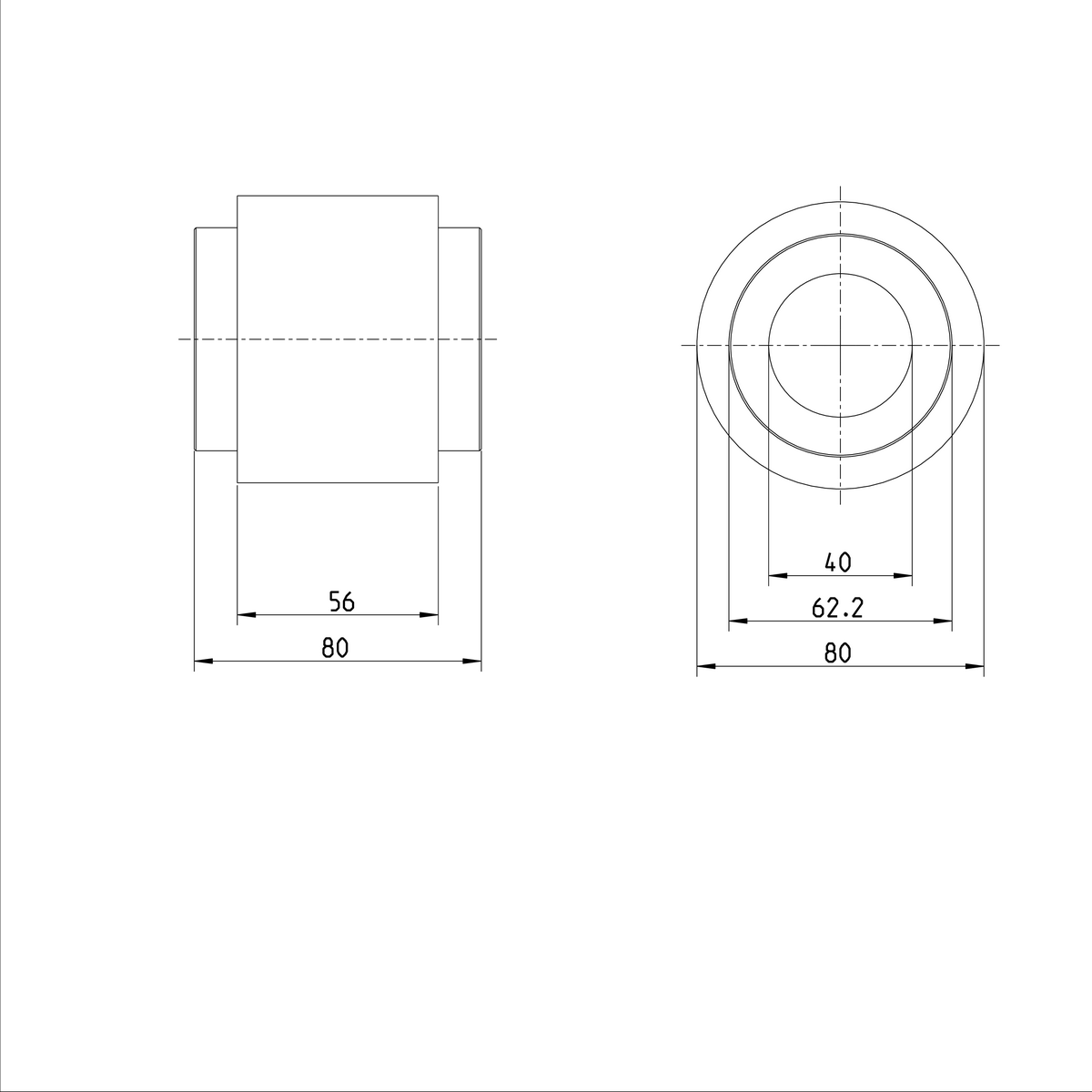 Вращающаяся линейная втулка с игольчатым подшипником Bosch Rexroth KBRON-40-DD [R066704000]