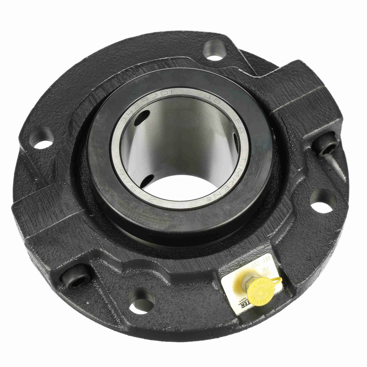 Sealmaster Mounted Cast Iron Piloted Flange Tapered Roller - 52100 Bearing Steel - Double Collar Mount Lock - RFP 303