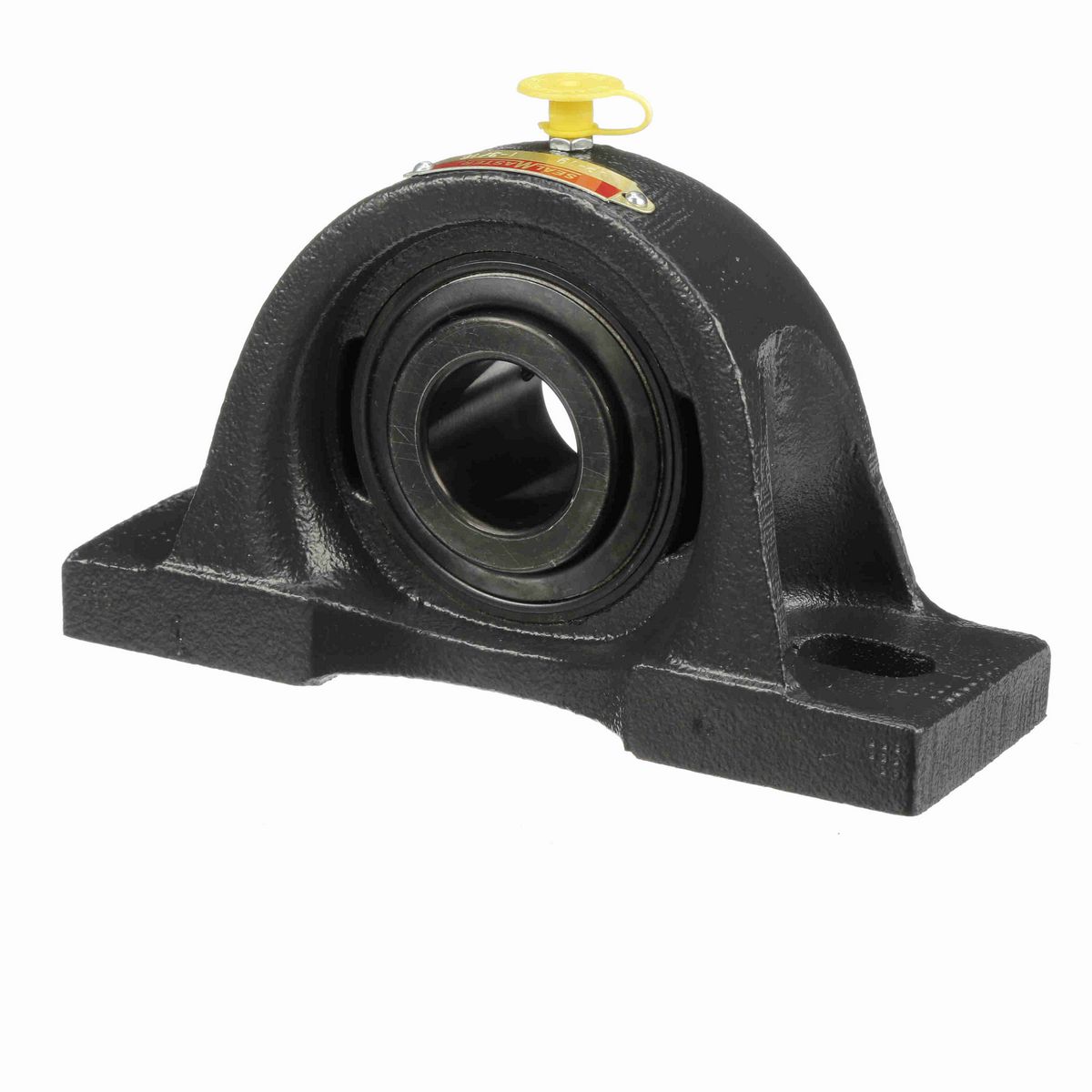 Sealmaster Mounted Cast Iron Two Bolt Pillow Block Ball Bearing - 52100 Bearing Steel, Black Oxided - Setscrew Lock - MP-19