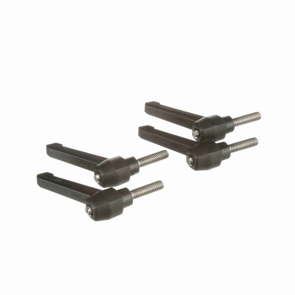 System Plast Ratchet Handle (Male); Thread: 5/16-18, Handle Length: 2.16-in Stud Length: 1.18-in, Color: Black - RH-20-BK-MS51618-30