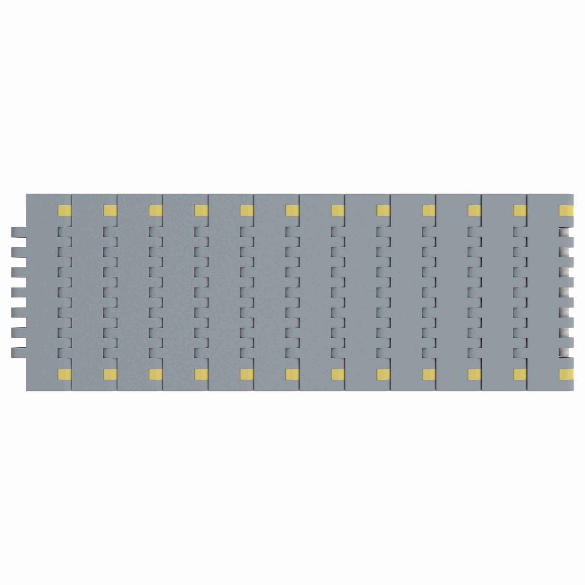 Rexnord 8505 Straight Running Solid Top, Material: Silver Platinum Series™ X, Width: 3.25in, Pitch: 0.75in - 10286182