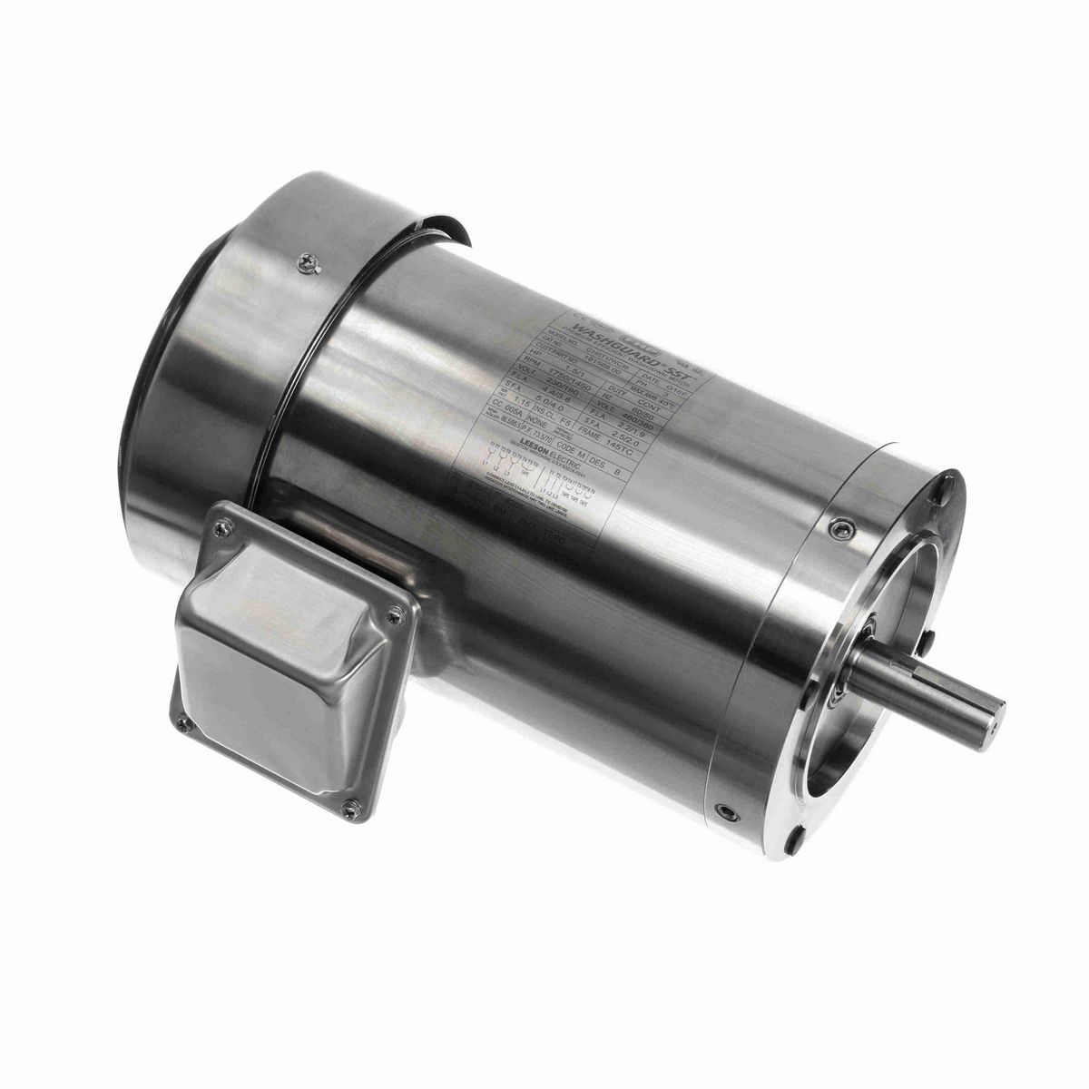 LEESON SST Duck™ General Purpose Motor, 1.50 & 1 HP, 3 Ph, 60 & 50 Hz, 230/460 & 190/380 V, 1800 & 1500 RPM, 145TC Frame, TEFC - 191568.00