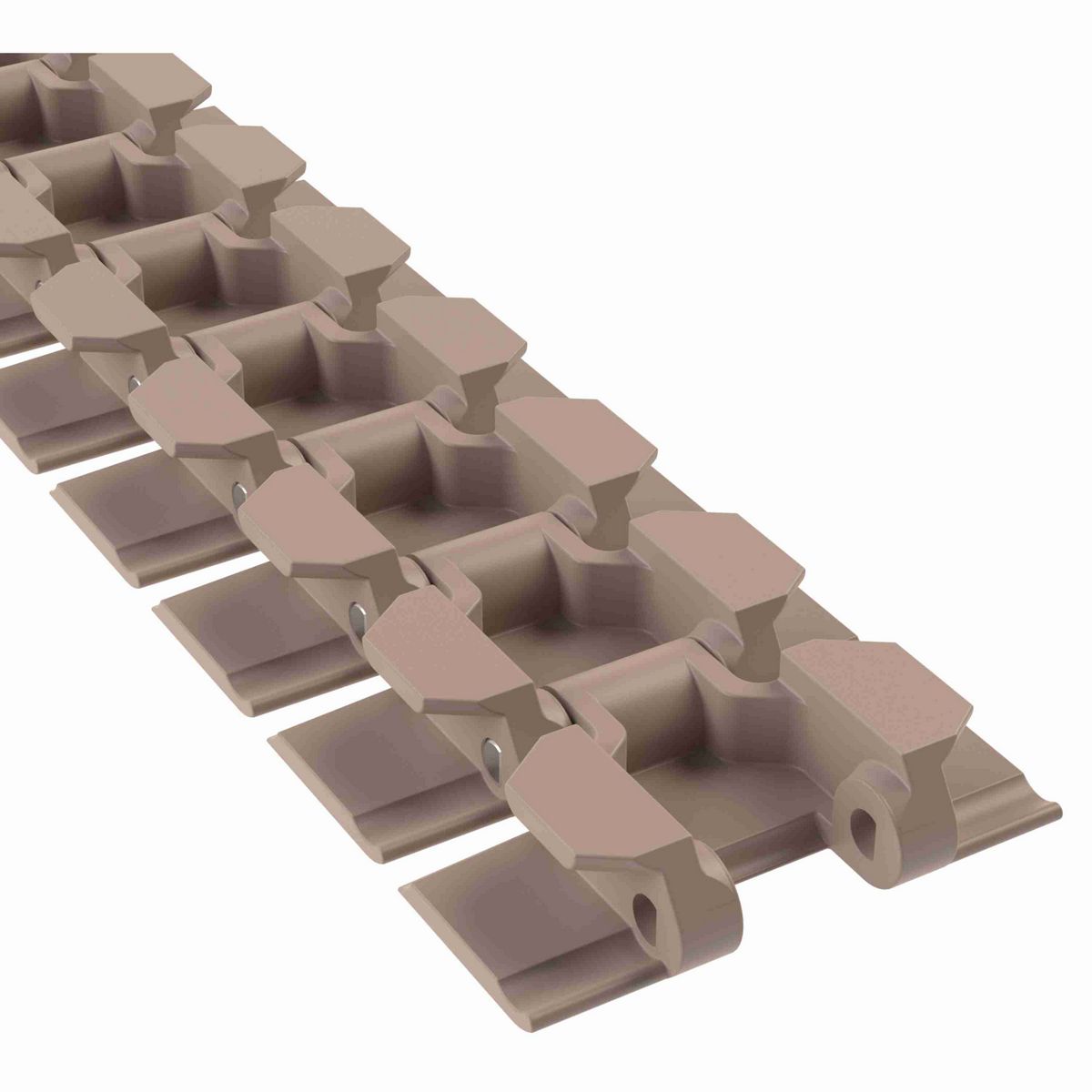 Rexnord 880TAB Side-flexing Solid Top, Material: Tan Low Friction, Width: 3.25in, Pitch: 1.5in - LF880TK3-1/4