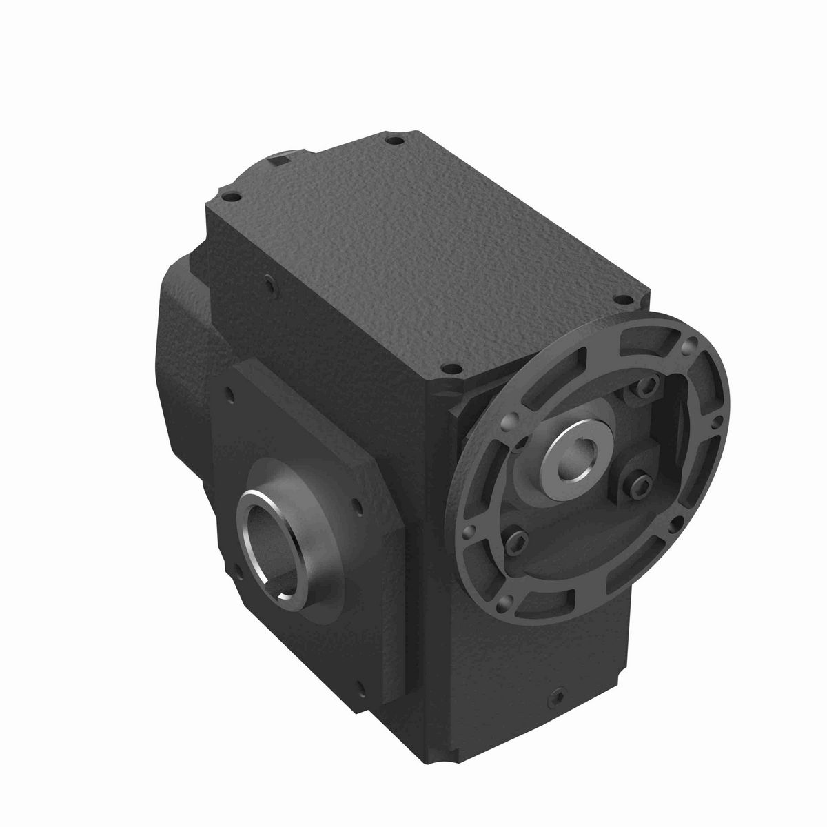 Hub City HERA Gear Reducer HERA Cast Iron Helical-Hypoid Reducer - HERA55ES 58.92 143TC 1.938