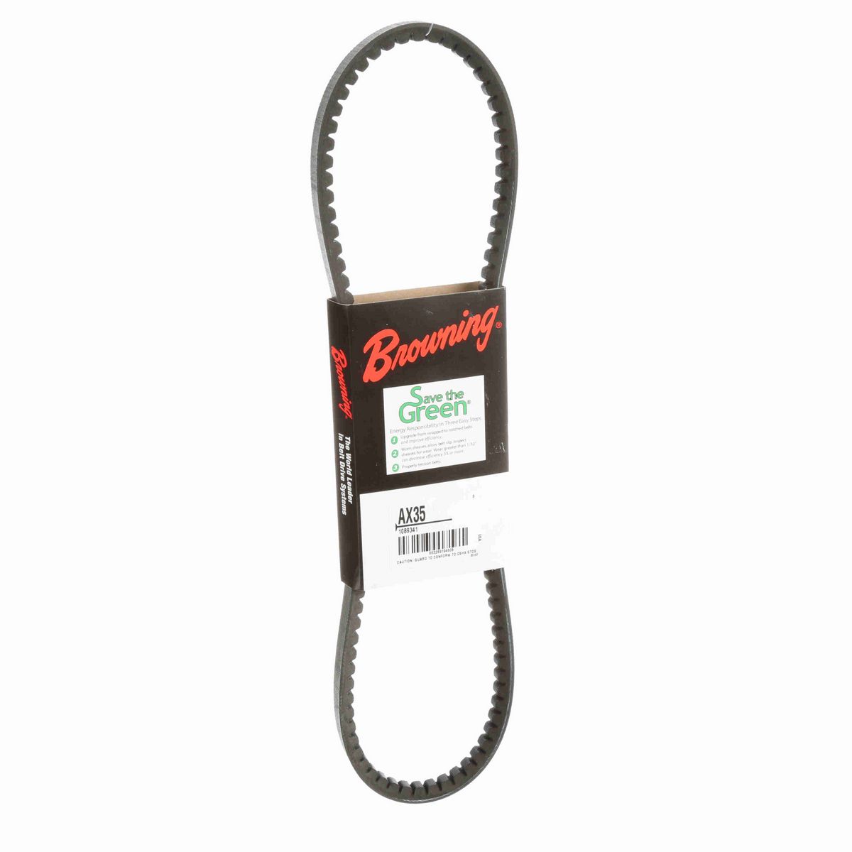 Browning EPDM Notched Belt 98% Efficient - AX35