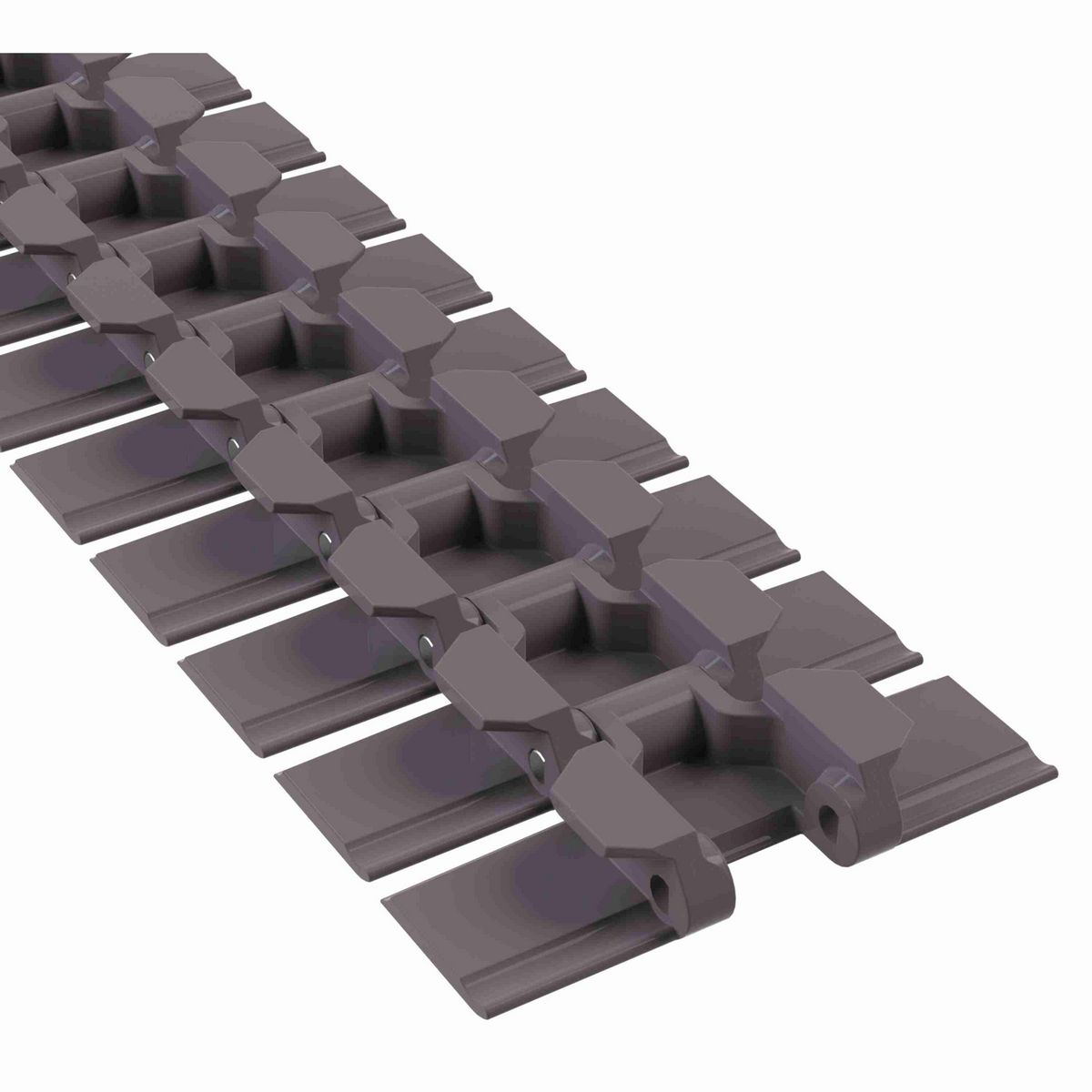 Rexnord 880TAB RubberTop® Side-flexing RubberTop®, Material: Brown High Performance, Width: 4.5in, Pitch: 1.5in - 81416102