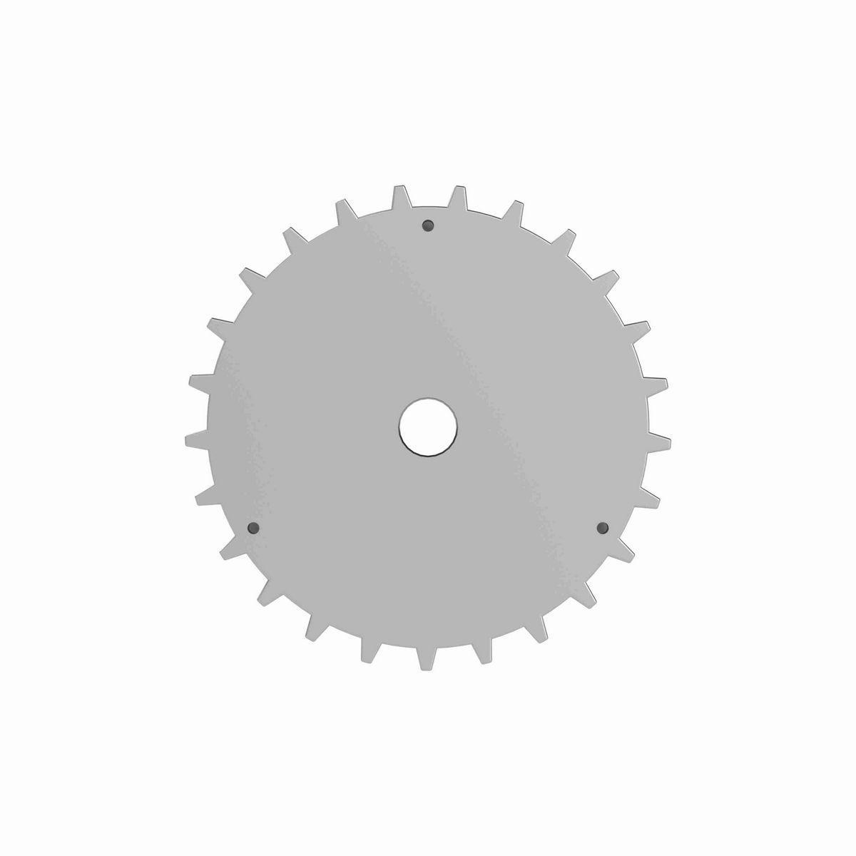 Rexnord 820 Series Solid One Piece Cast Iron Sprocket with 25 Teeth and a 3/4in Round Rough Stock Bore (RSB) - 414-24-2