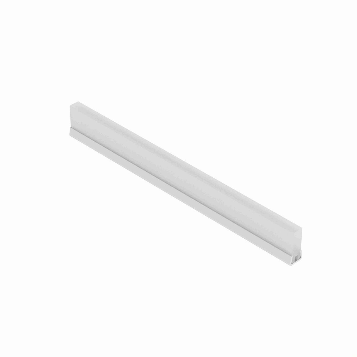 System Plast Extended Chain Guide Rail: 0.67"W X 1.45"H X 240"L White UHMW-PE - VG-SSECG-#60-20