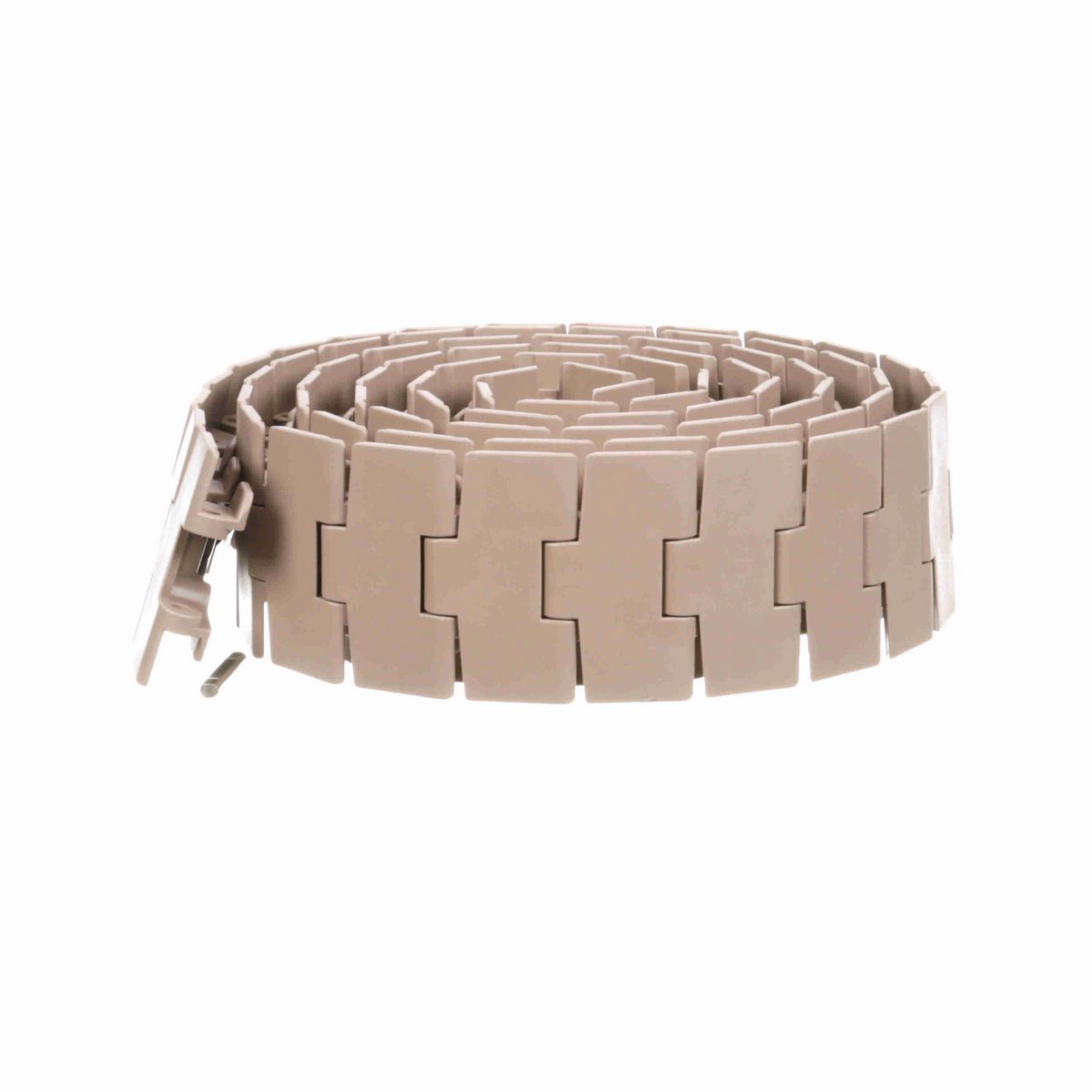 System Plast 880TAB Side-flexing Solid Top, Material: Tan Low Friction, Width: 3.3in, Pitch: 1.5in - LF880TAB-K330