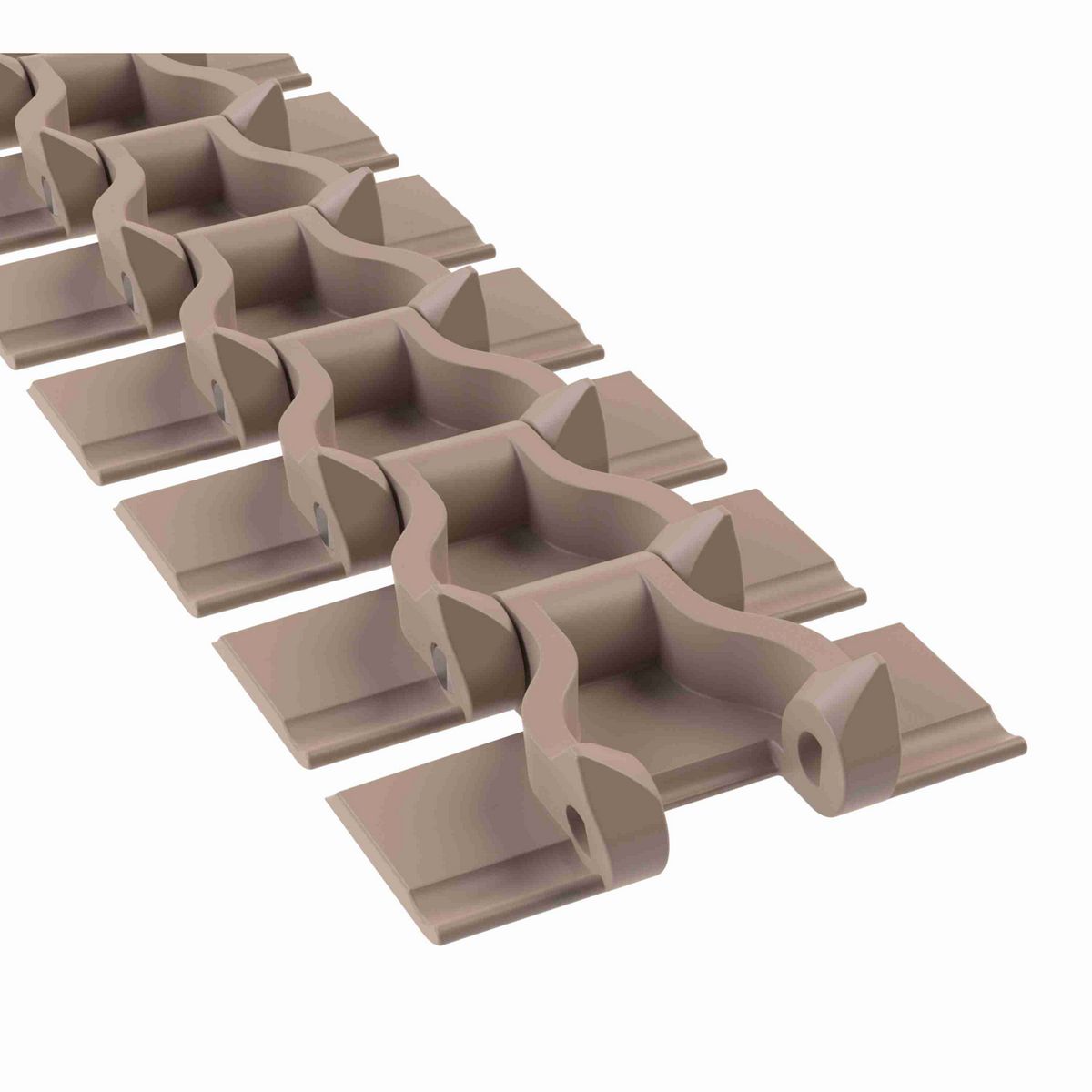 Rexnord 880B Side-flexing Solid Top, Material: Tan Low Friction, Width: 3.25in, Pitch: 1.5in - LF880K3-1/4