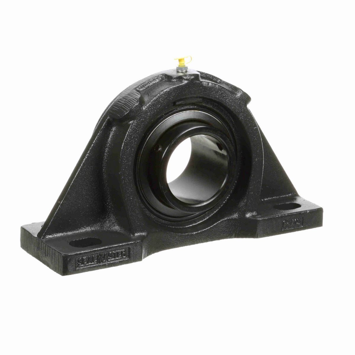 Sealmaster Mounted Cast Iron Four Bolt Pillow Block Ball Bearing - 52100 Bearing Steel, Black Oxided - Setscrew Lock - MFP-55