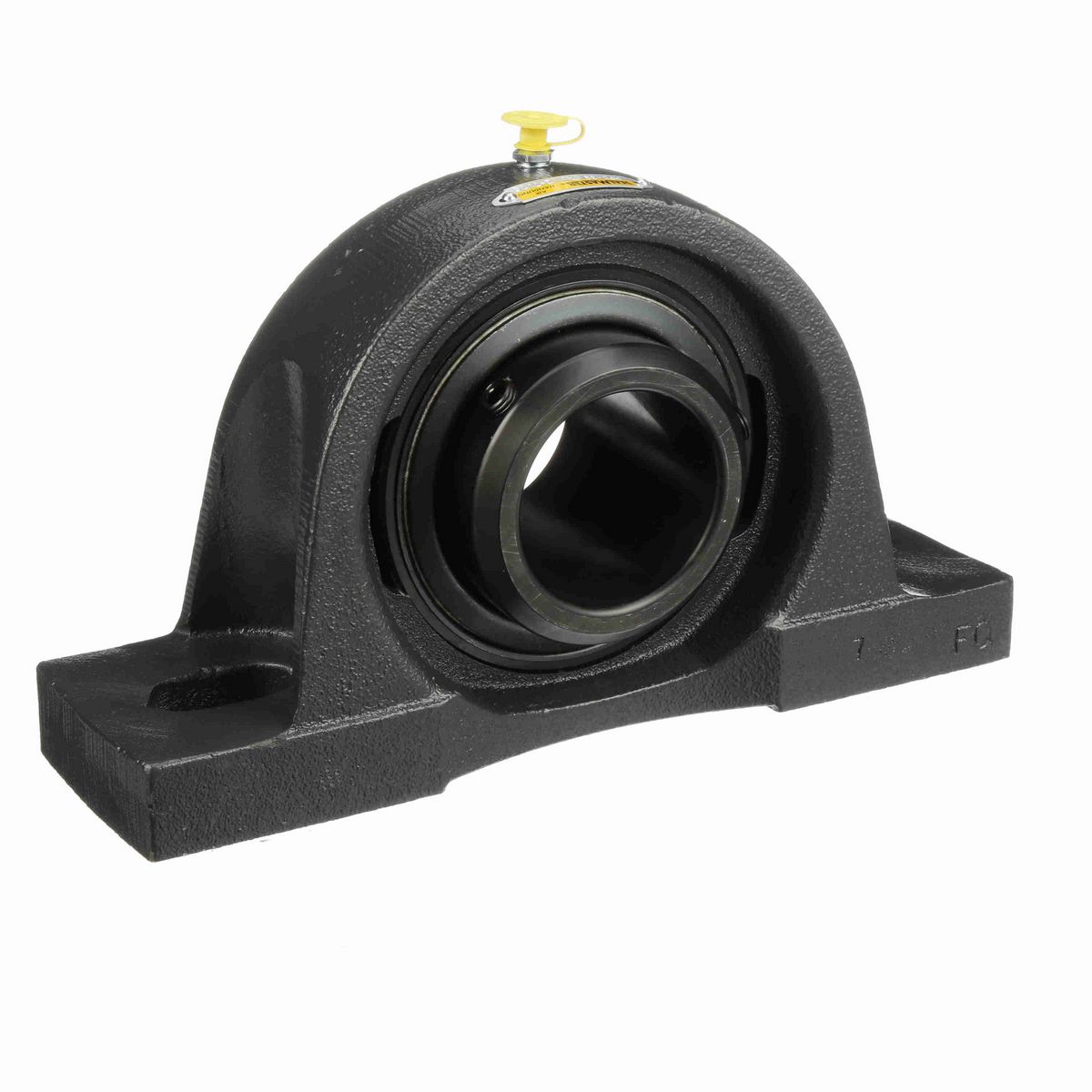 Sealmaster Mounted Cast Iron Two Bolt Pillow Block Ball Bearing - 52100 Bearing Steel, Black Oxided - Double Setscrew Lock - Air Handling Housing Fit, Noise Tested - MPD-39 CXU