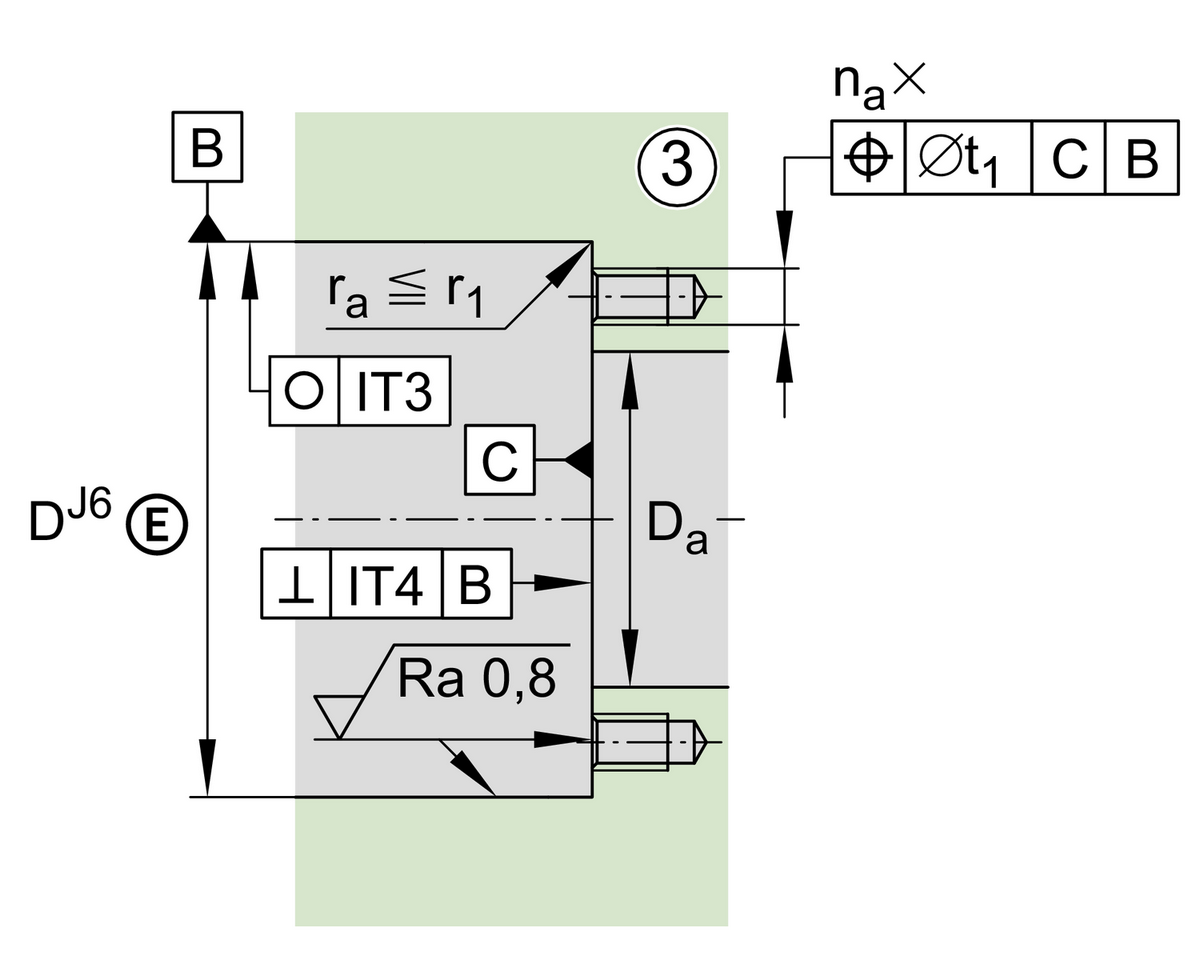 Комбинированный подшипник с короткими цилиндрическими и игольчатыми роликами INA ZARF2068-L-TV