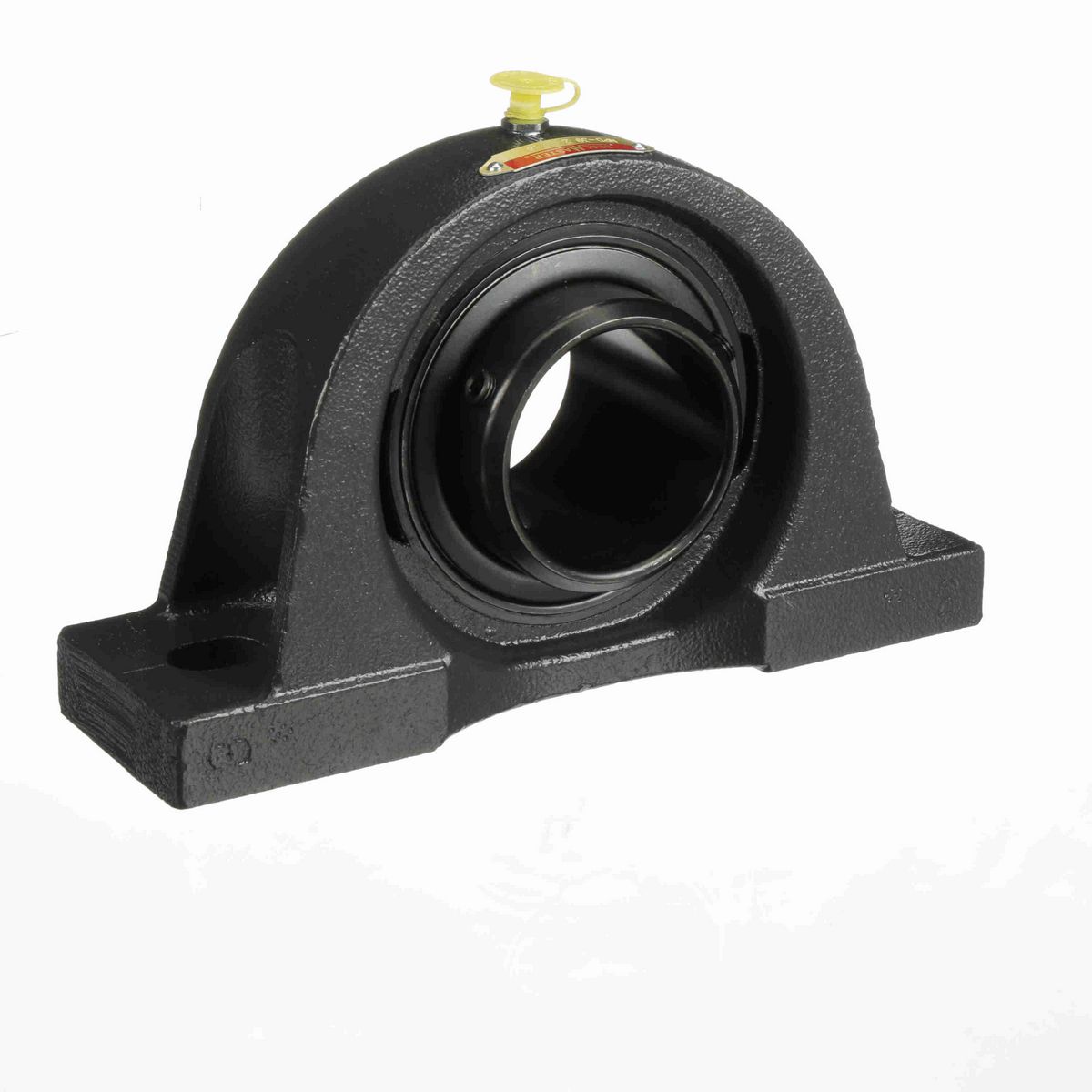 Sealmaster Mounted Cast Iron Two Bolt Pillow Block Ball Bearing - 52100 Bearing Steel, Black Oxided - Double Setscrew Lock - NPD-39