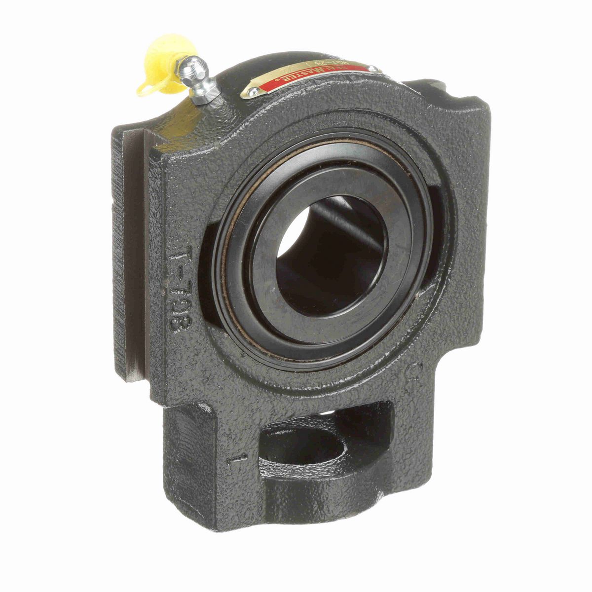 Sealmaster Mounted Cast Iron Wide Slot Take Up Ball Bearing - 52100 Bearing Steel, Black Oxided - Setscrew Lock - MST-24