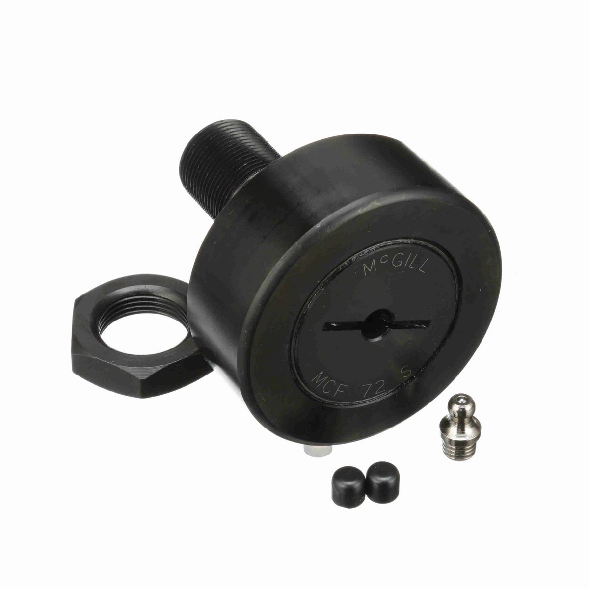 Опорный ролик с цапфой McGill CAMROL MCF 72 S, бочкообразный, с уплотнением, со шлицем под отвёртку, метрический