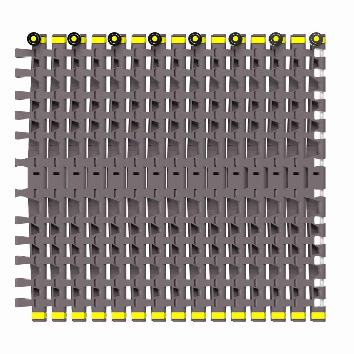 Rexnord 7956B Side-flexing Flush Grid, Material: Brown High Performance, Width: 18in, Pitch: 1.25in - 81450771