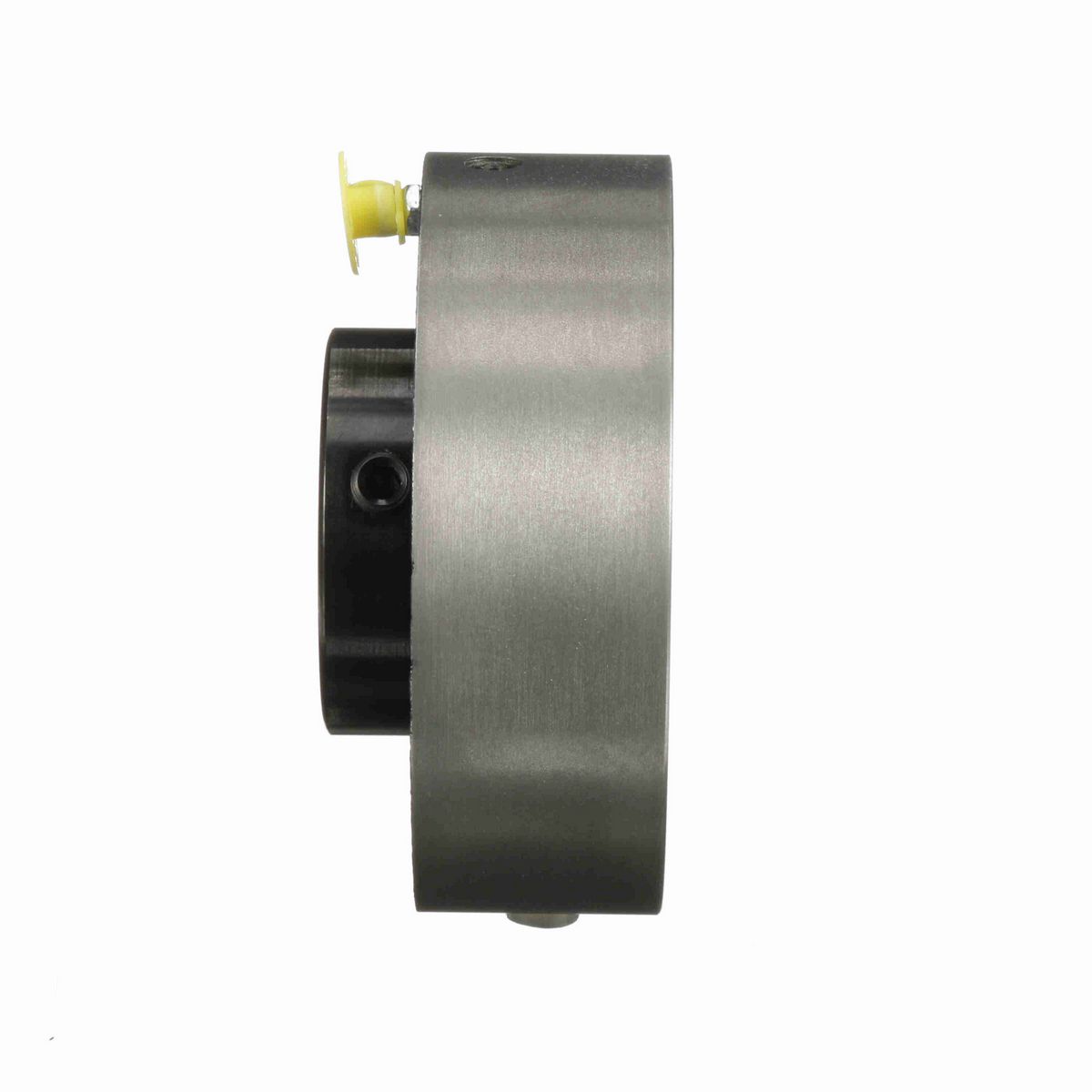 Sealmaster Mounted Cast Iron Cylindrical Cartridge Ball Bearing - 52100 Bearing Steel, Black Oxided - Setscrew Lock - SC-31
