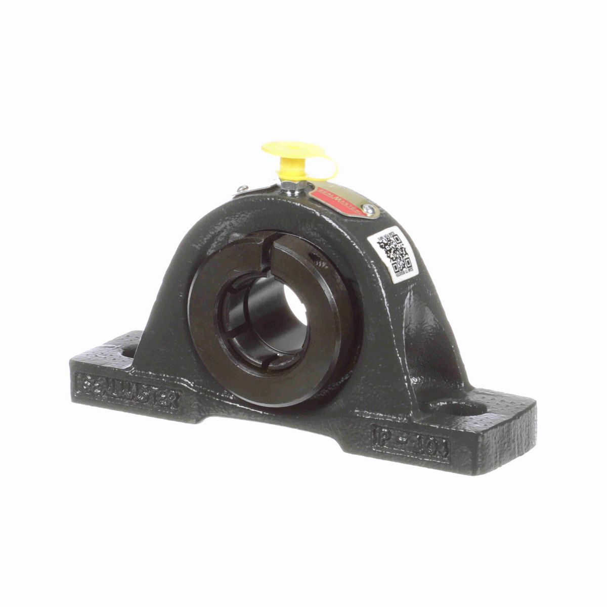 Sealmaster Mounted Cast Iron Two Bolt Pillow Block Ball Bearing - 52100 Bearing Steel, Black Oxided - Concentric Lock - NP-16TC