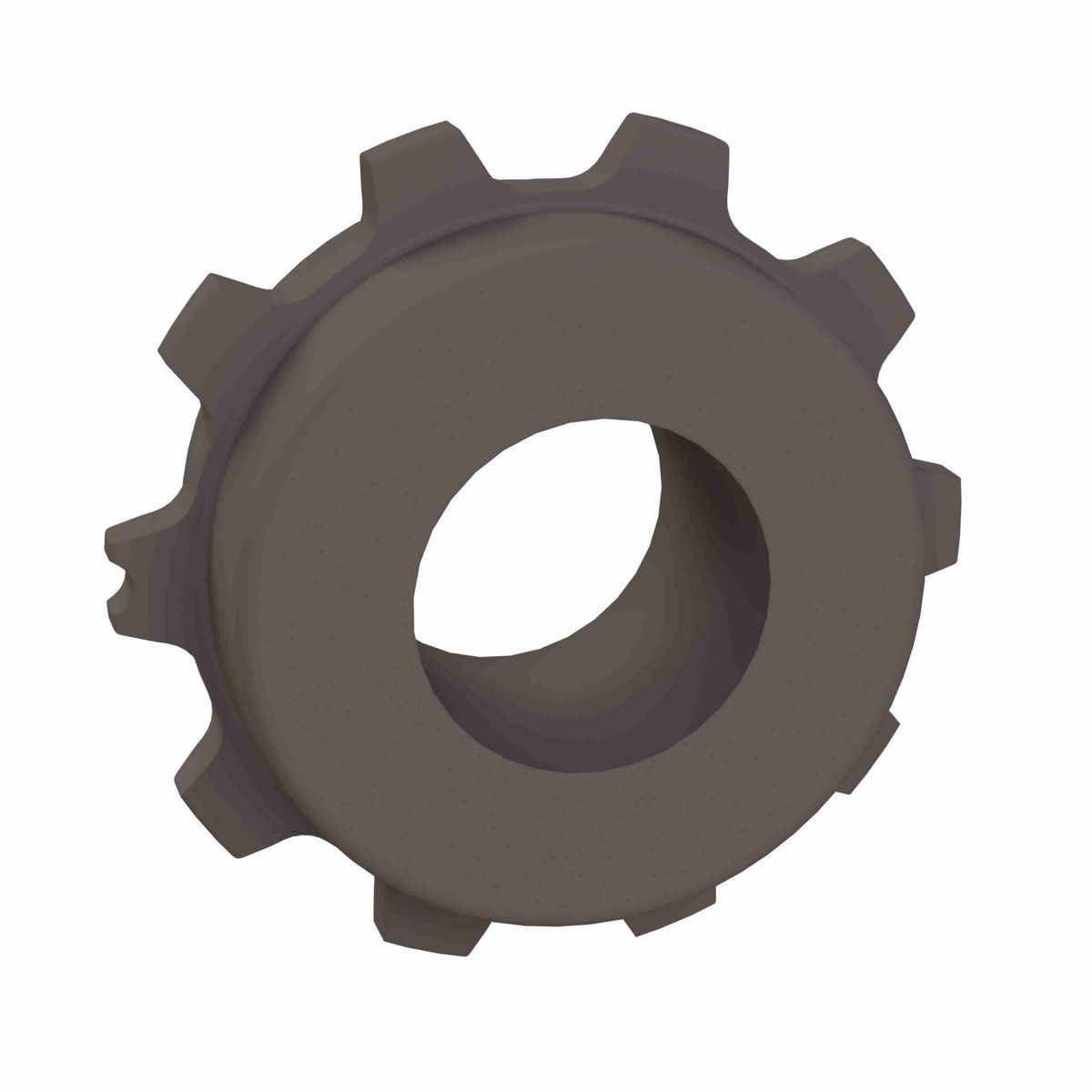 Rexnord 5930 Series Solid One Piece Molded Acetal Sprocket with 10 Teeth and 1in Round Idler Bore - 114-811-4