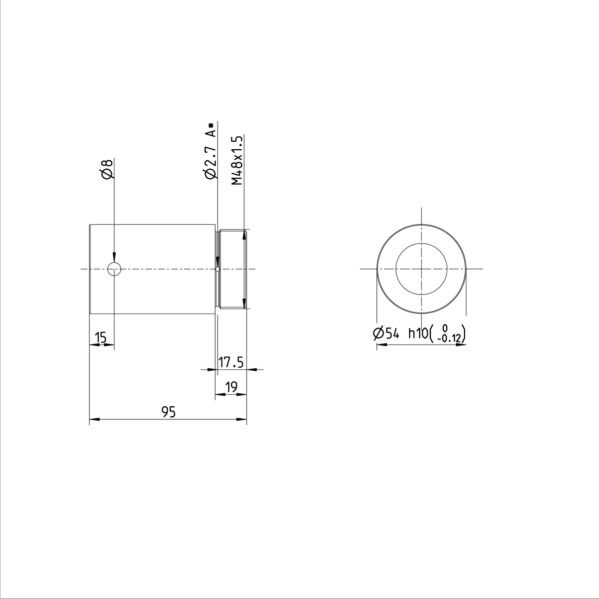 Ввинчивающаяся гайка Bosch Rexroth ZEV-E-S 32X10RX3,969-5 [R254230015]