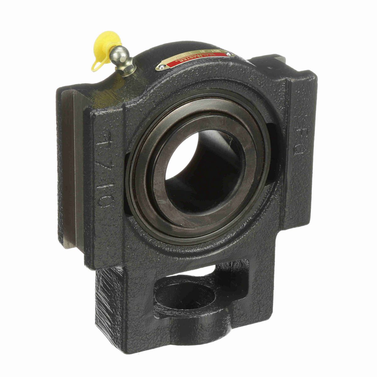 Sealmaster Mounted Cast Iron Wide Slot Take Up Ball Bearing - 52100 Bearing Steel, Black Oxided - Setscrew Lock - MST-31