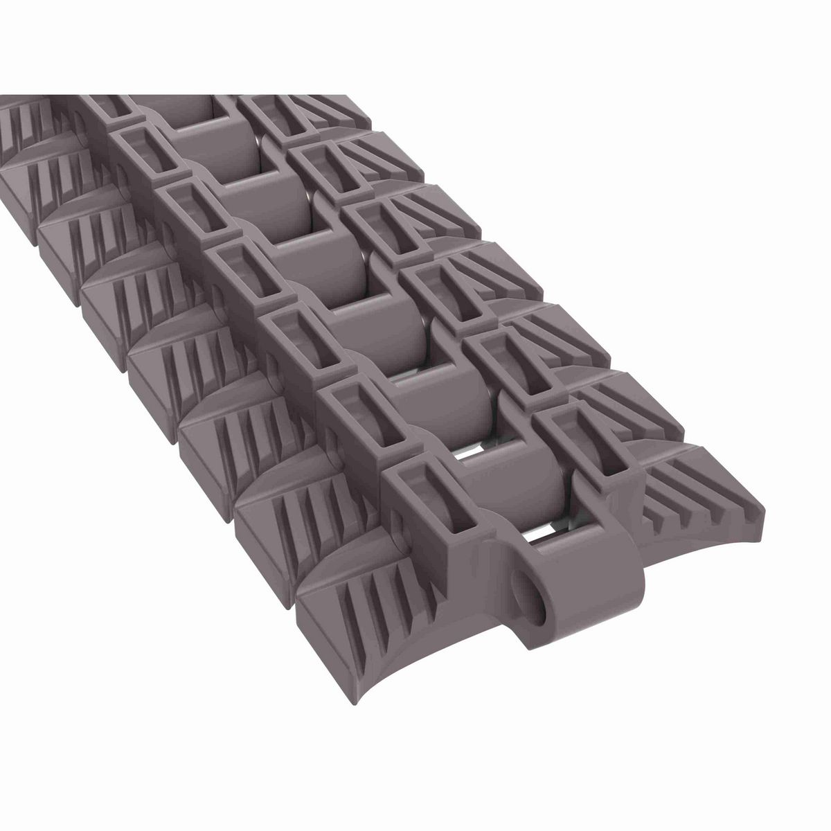 Rexnord 1060 FTM Side-flexing Solid Top, Material: Brown High Performance, Width: 3.3in, Pitch: 1in - 749.10.09